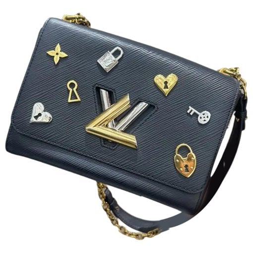 Twist leather crossbody bag