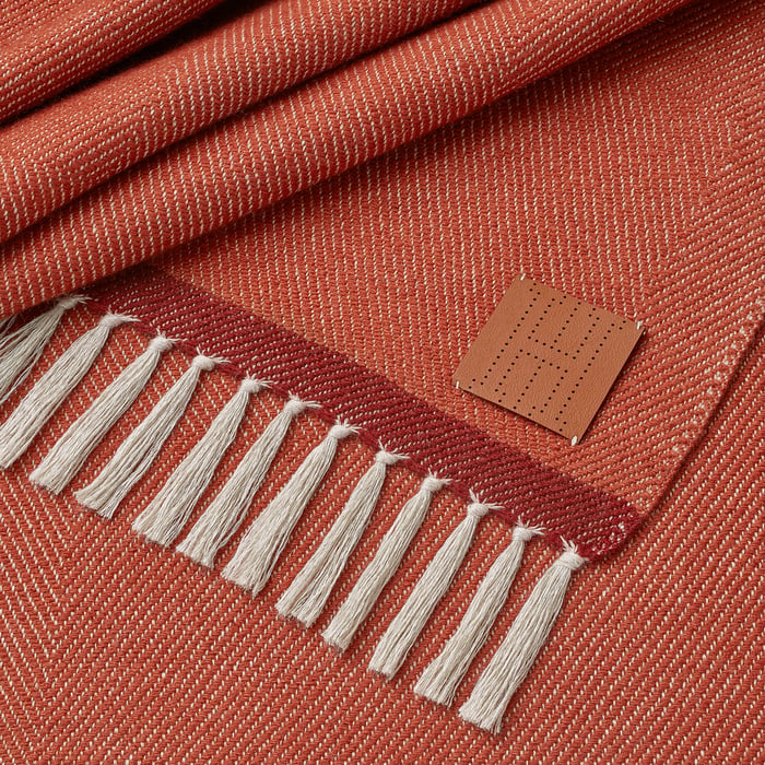 Brique H Tape Lino Blanket