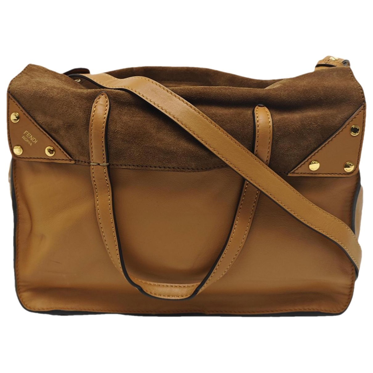 Flip leather handbag