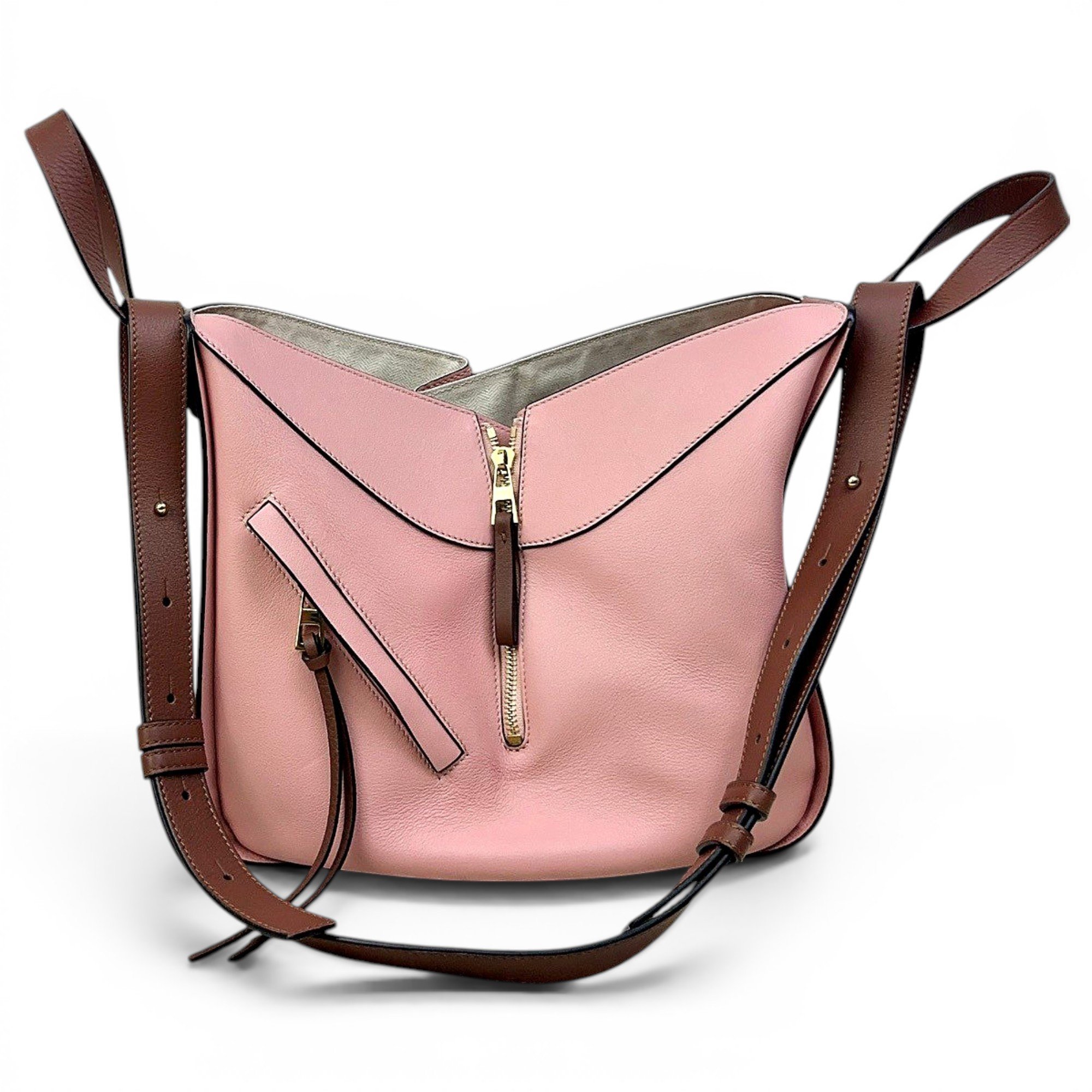 Hammock leather handbag