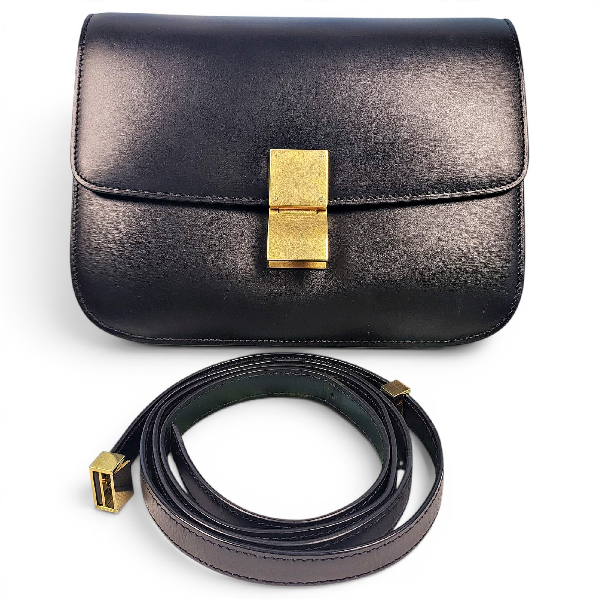 Classic leather handbag