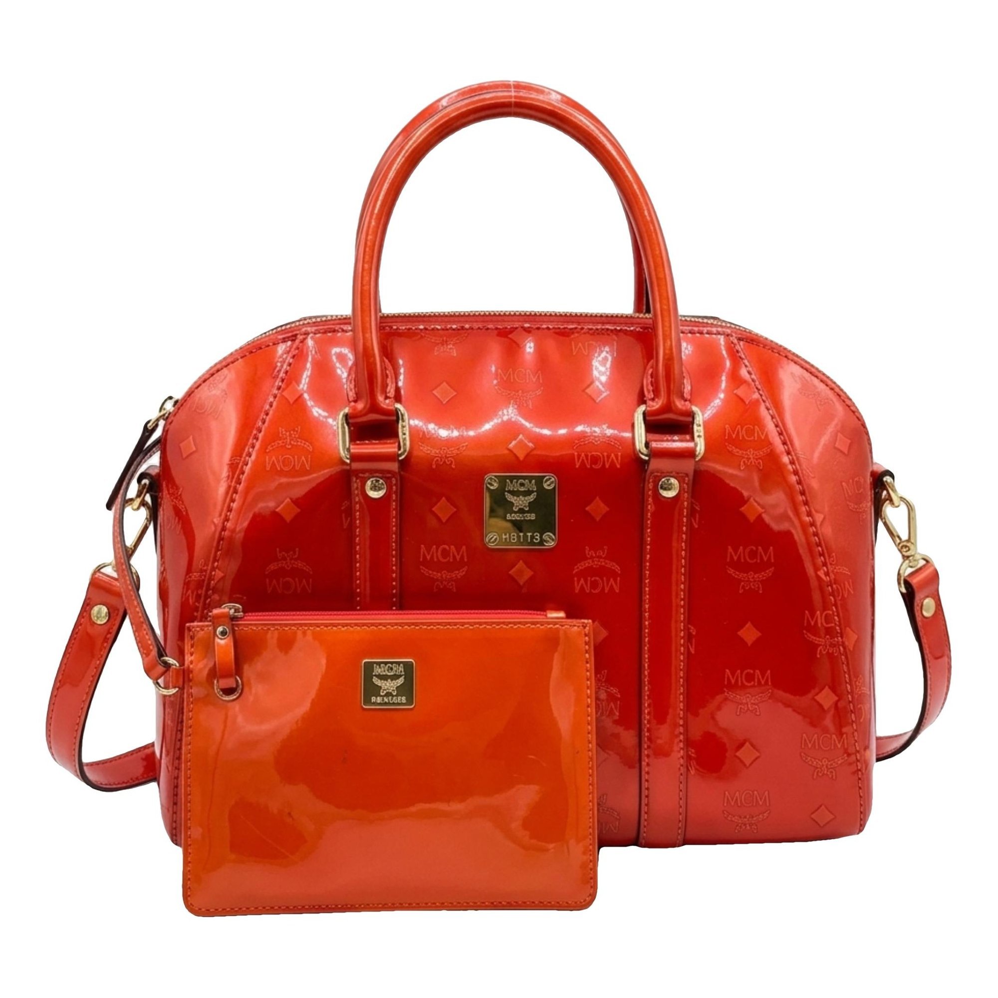 Patent leather bag