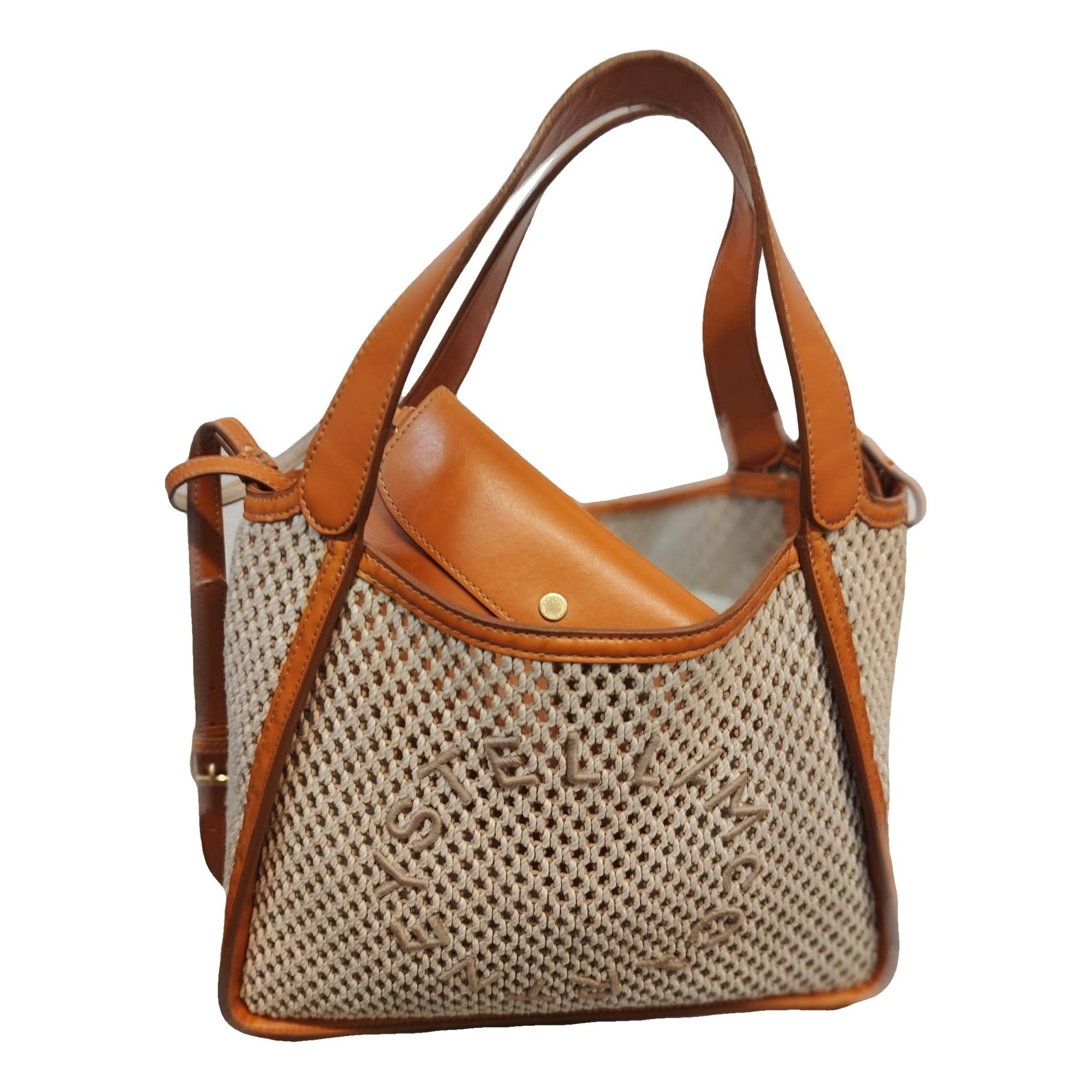 Logo vegan leather crossbody bag