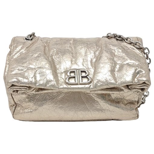Balenciaga BB chain leather crossbody bag