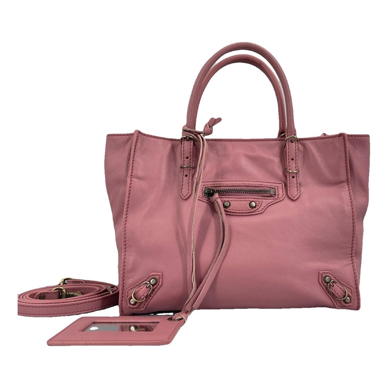 Papier leather handbag