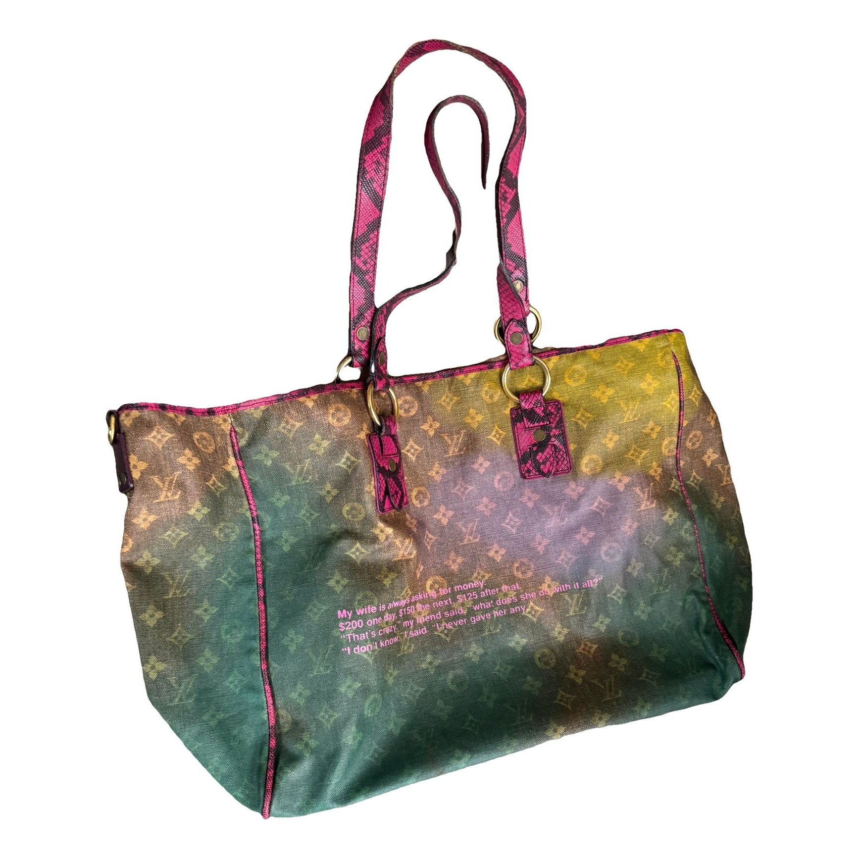 Leather travel bag