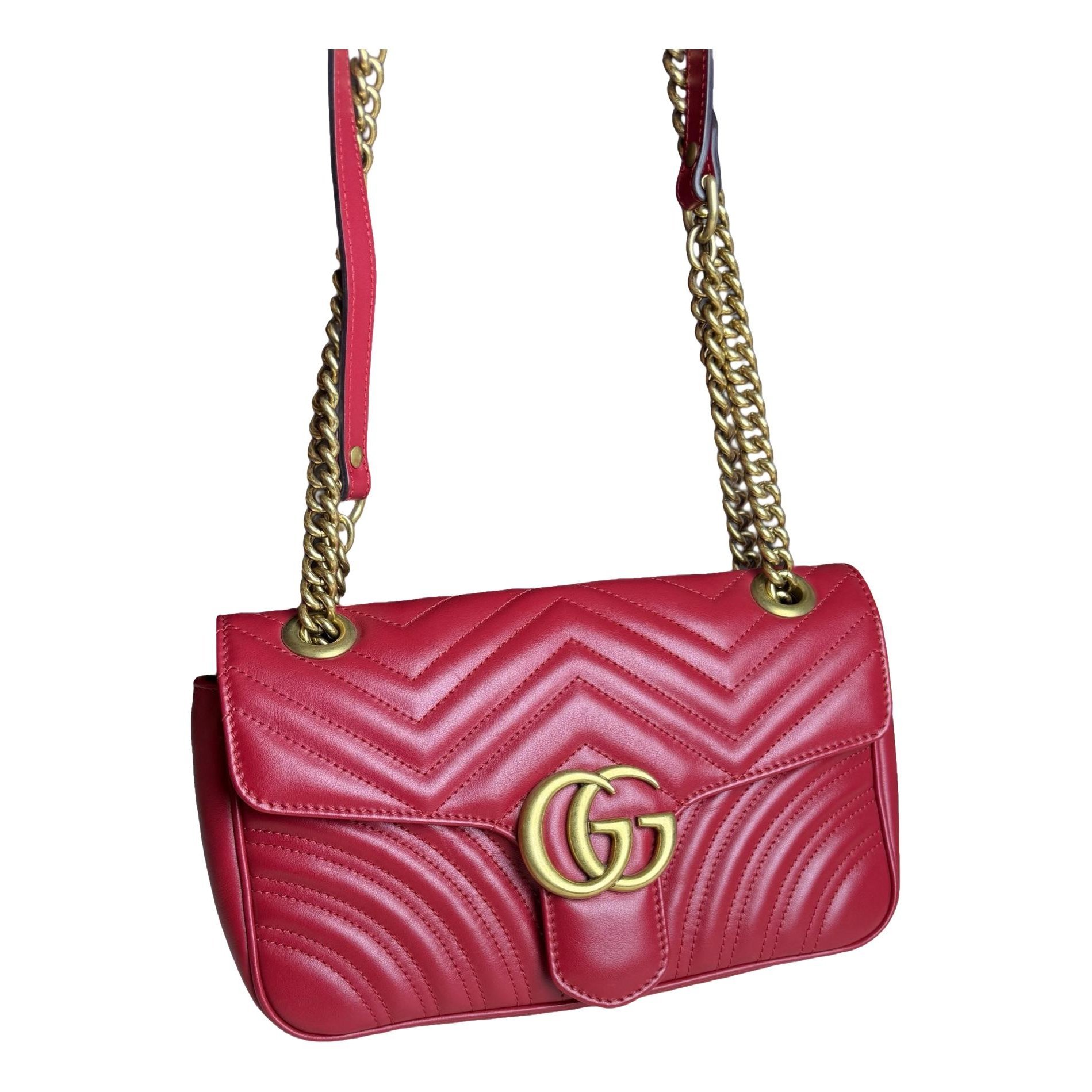 GG Marmont Chain Flap leather handbag