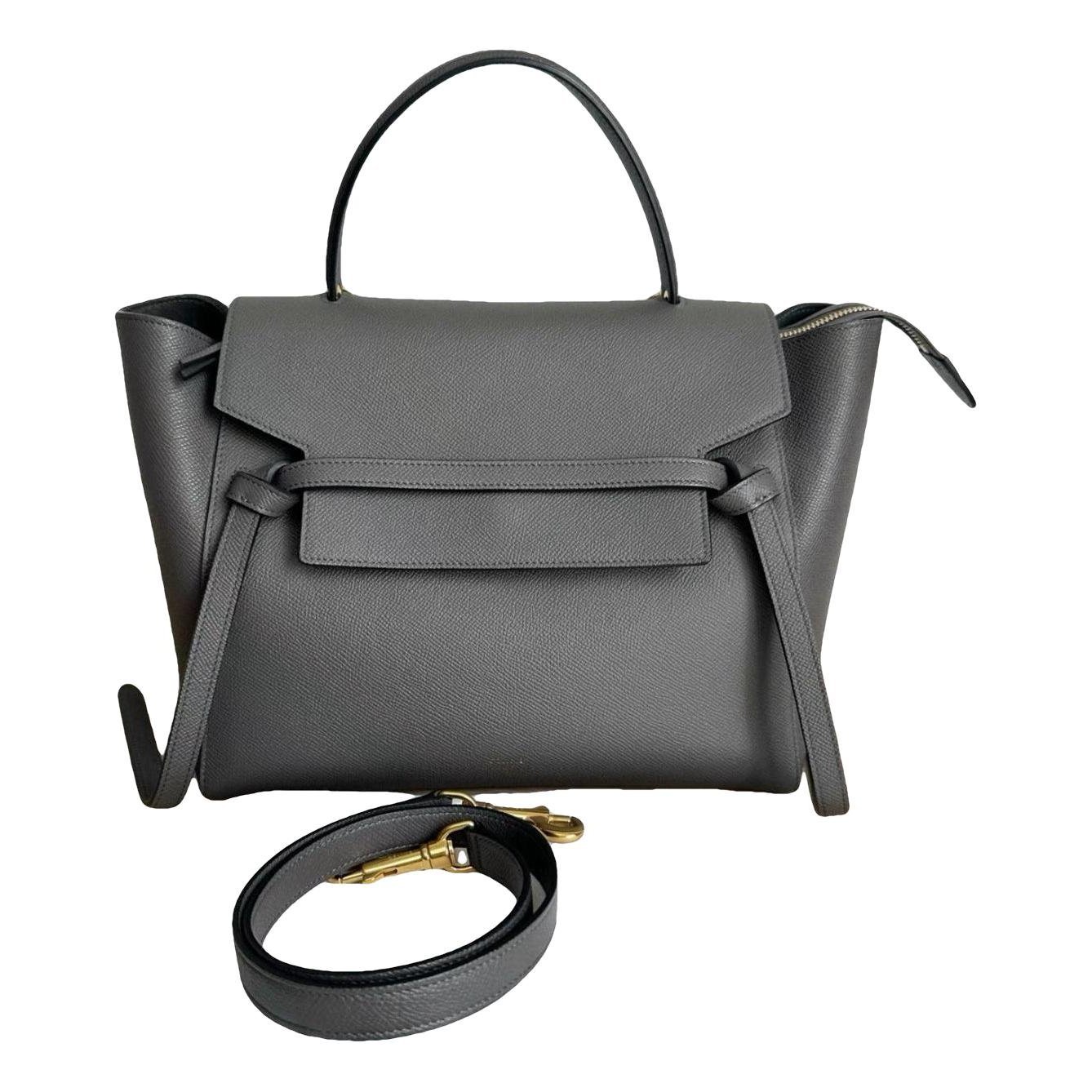 Belt leather handbag