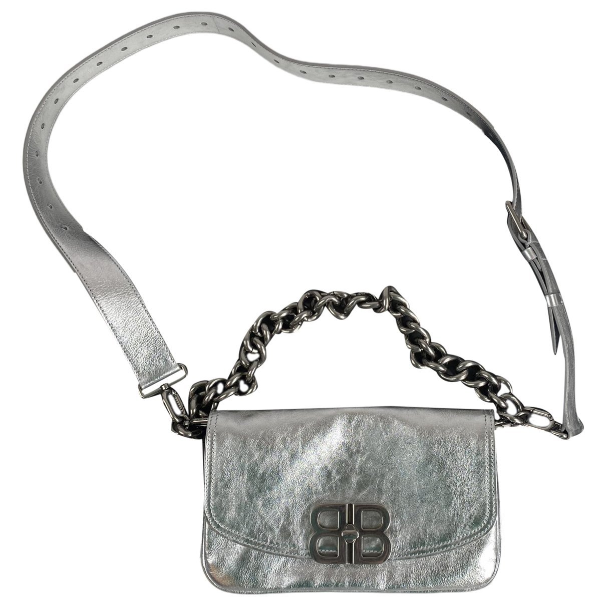BB Round leather handbag