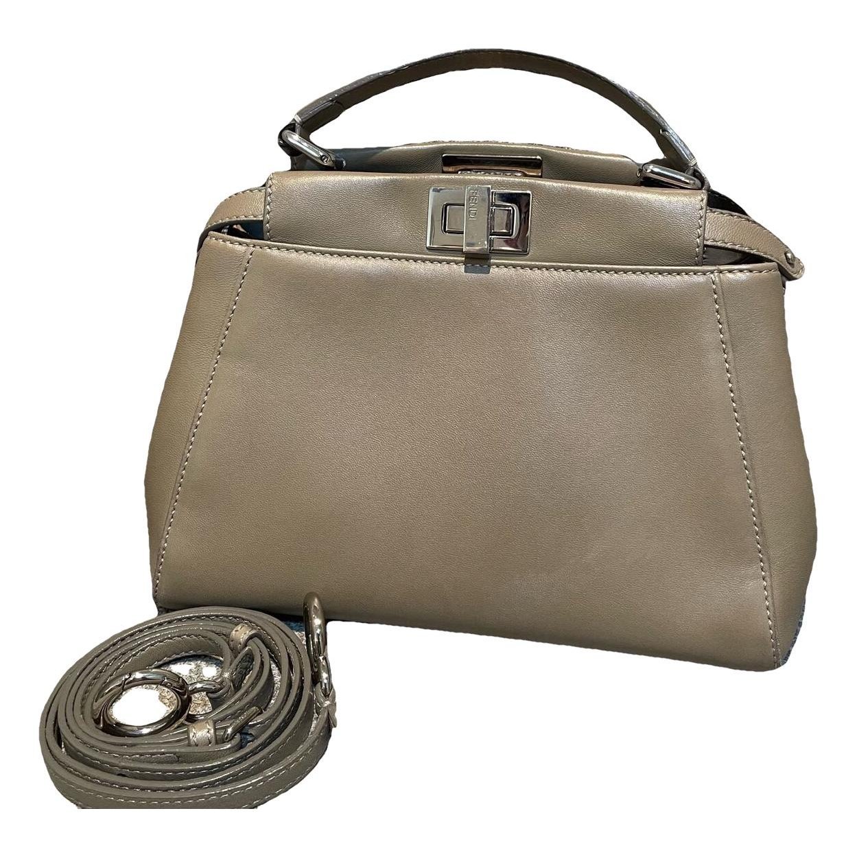 Peekaboo leather handbag