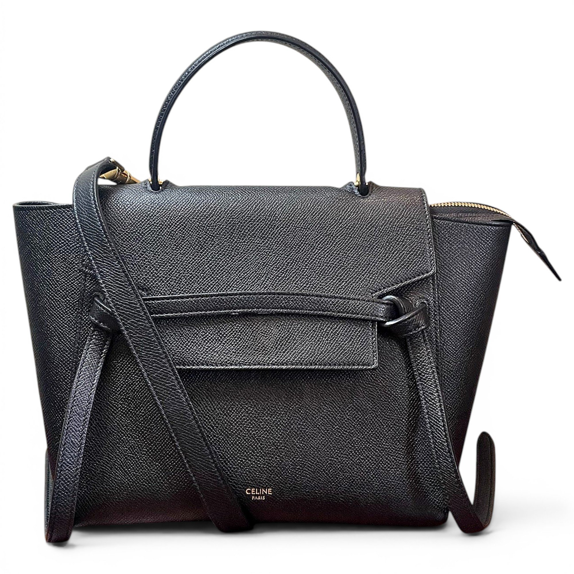 Belt leather handbag