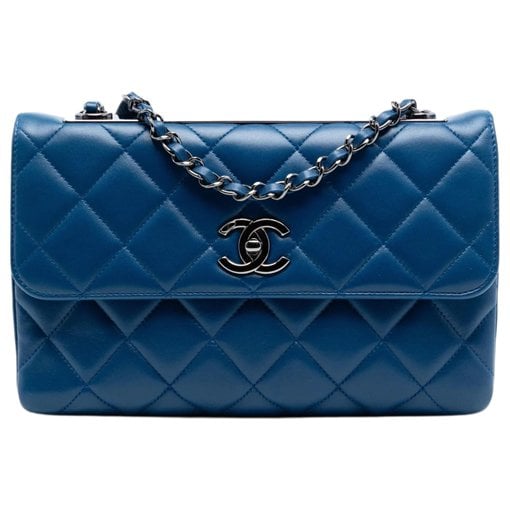 Trendy CC leather handbag