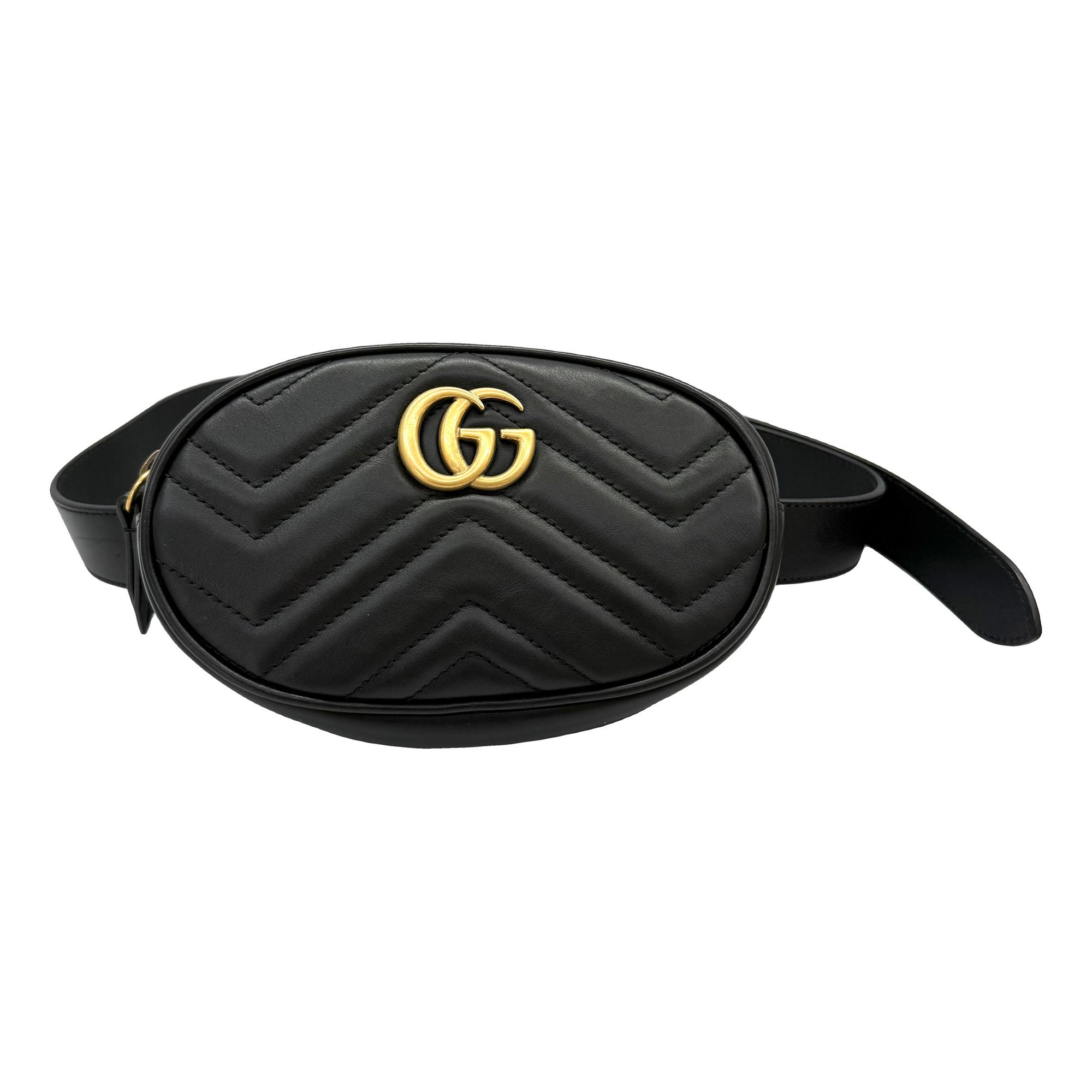 GG Marmont Oval leather crossbody bag