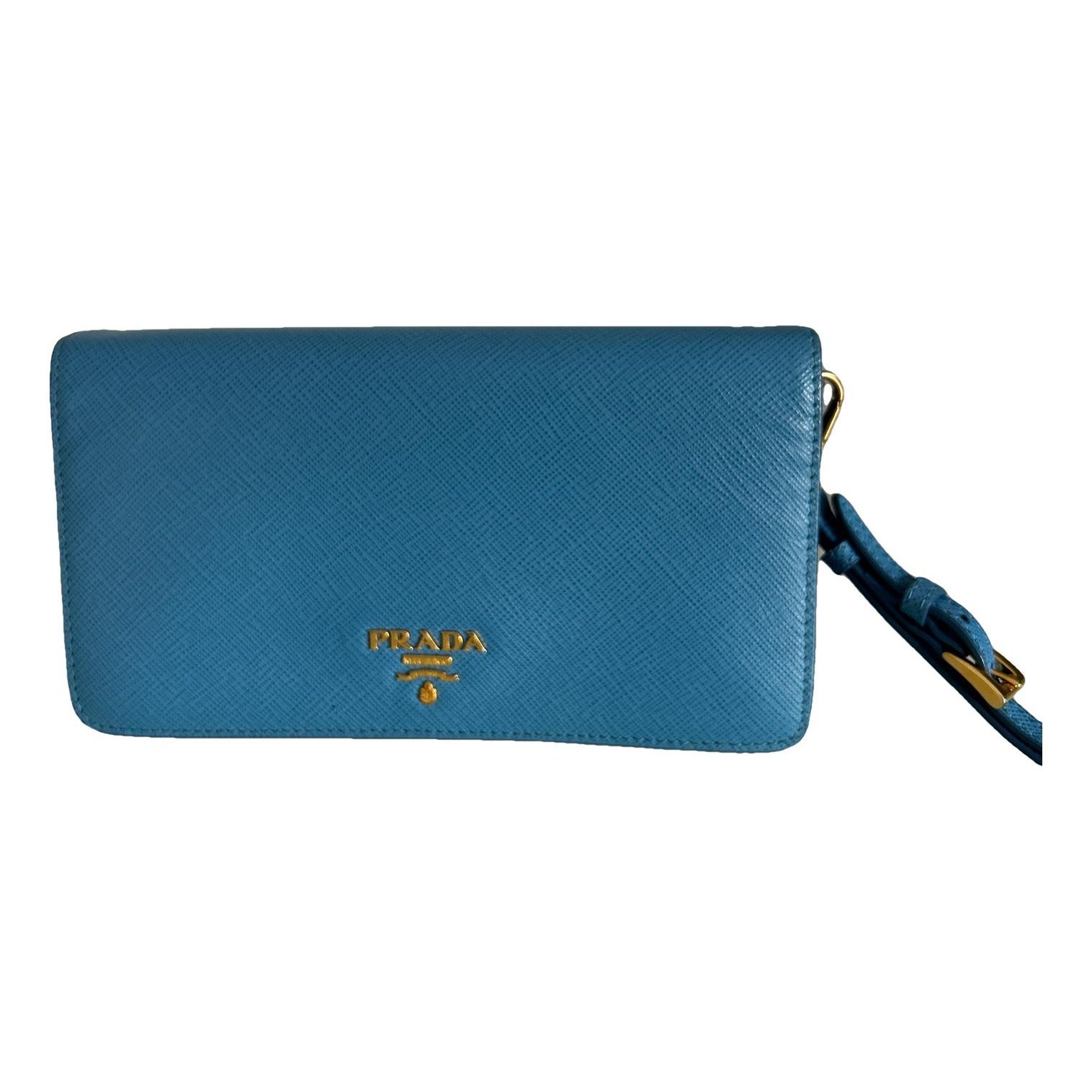 Leather clutch bag