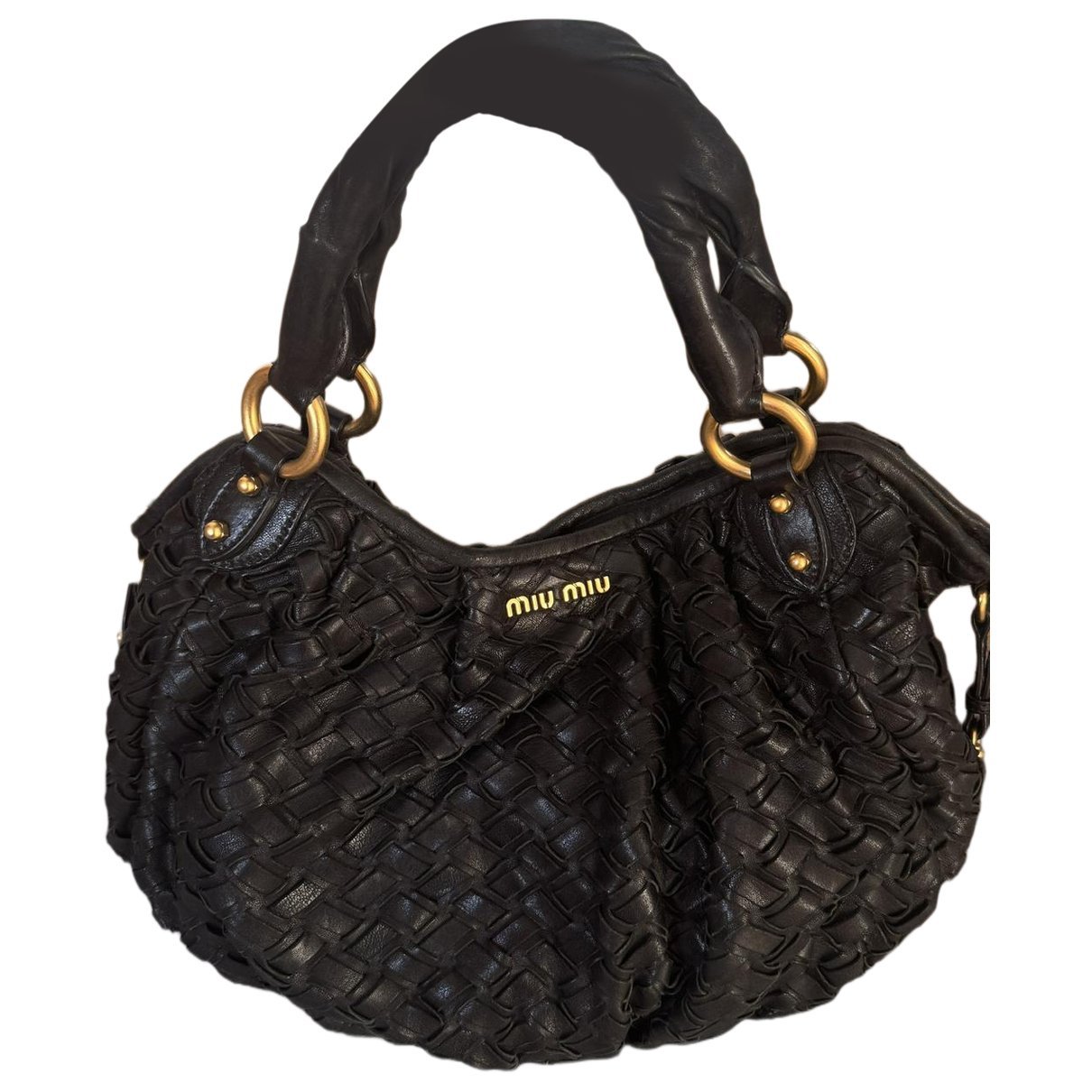 Matelassé leather handbag