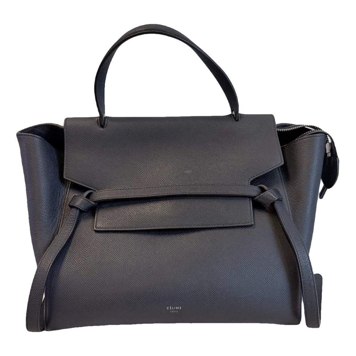 Belt leather handbag