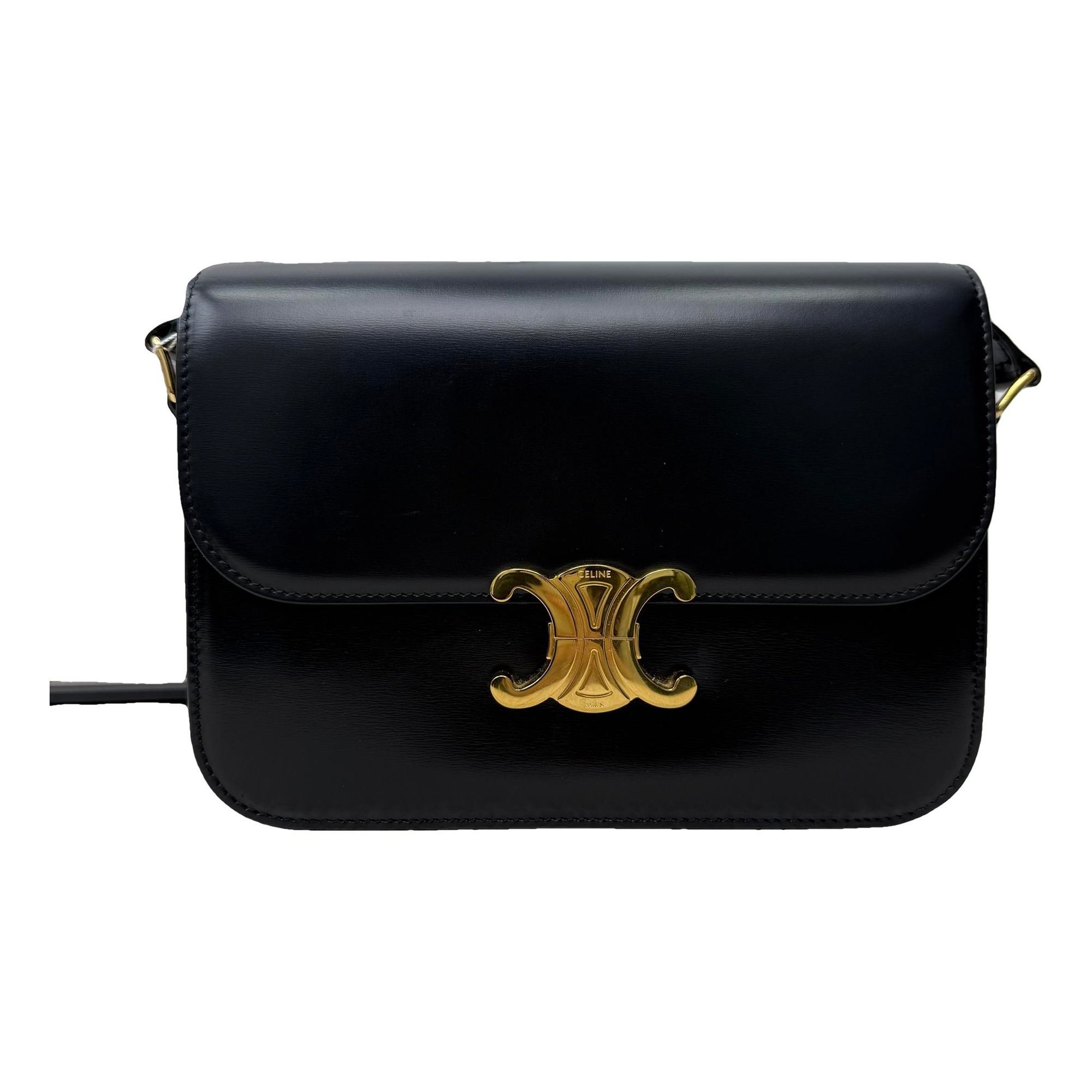 Triomphe leather handbag