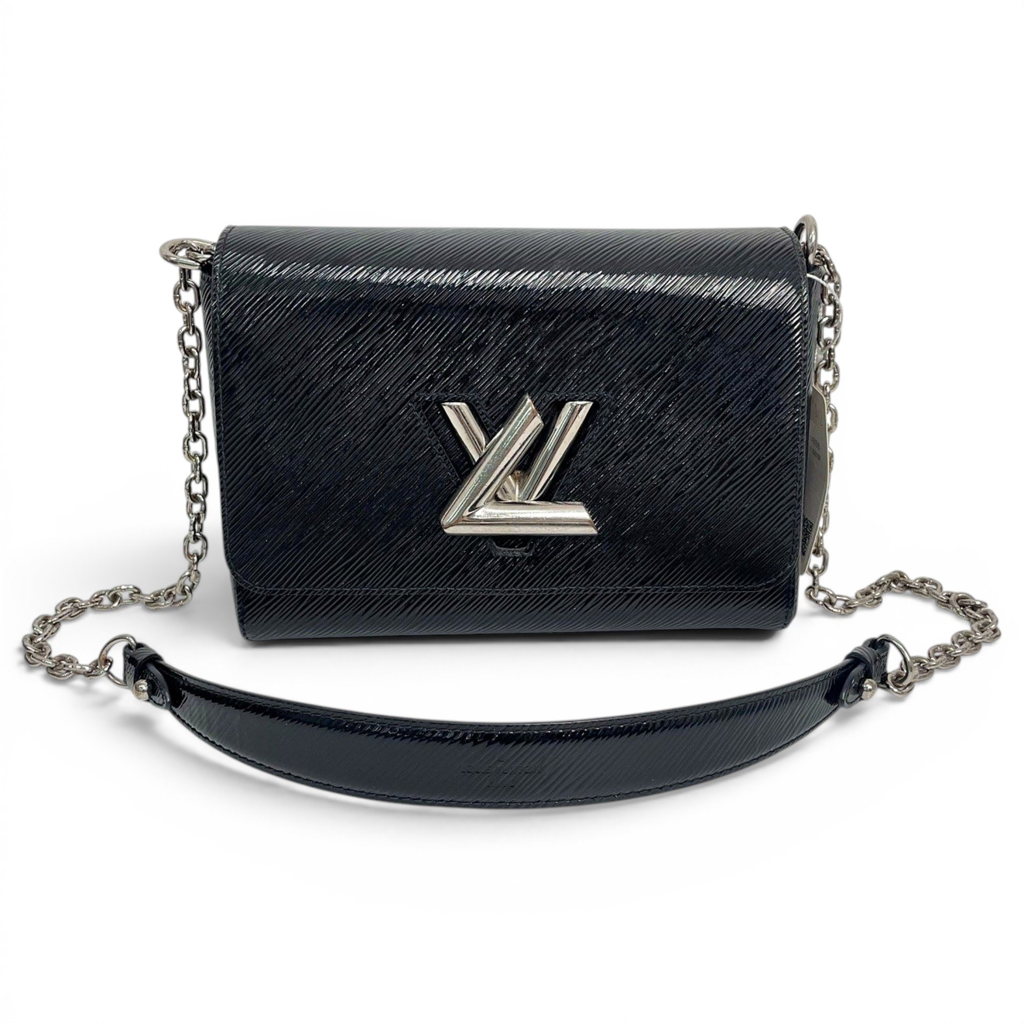 Twist leather handbag