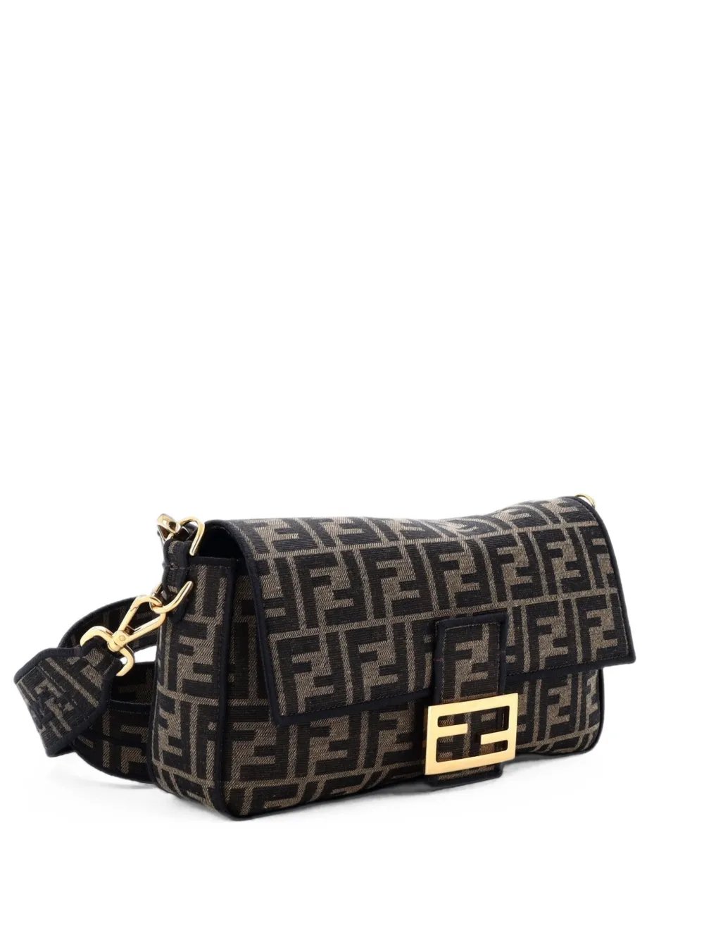 Baguette NM Bag Zucca Canvas Medium shoulder bag