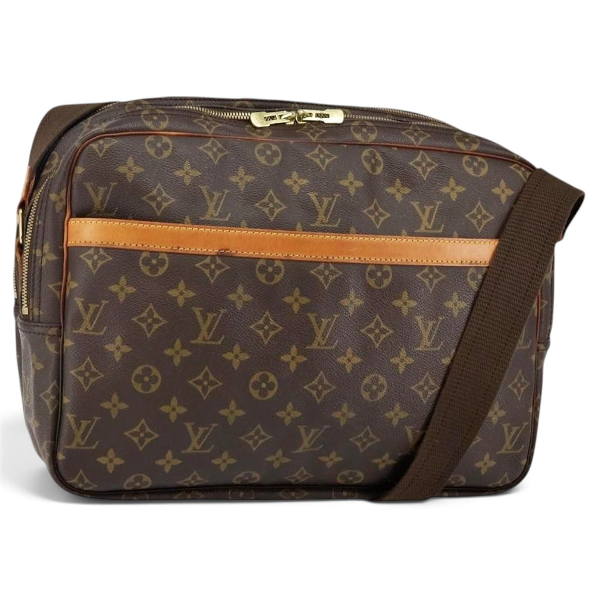 Reporter leather handbag
