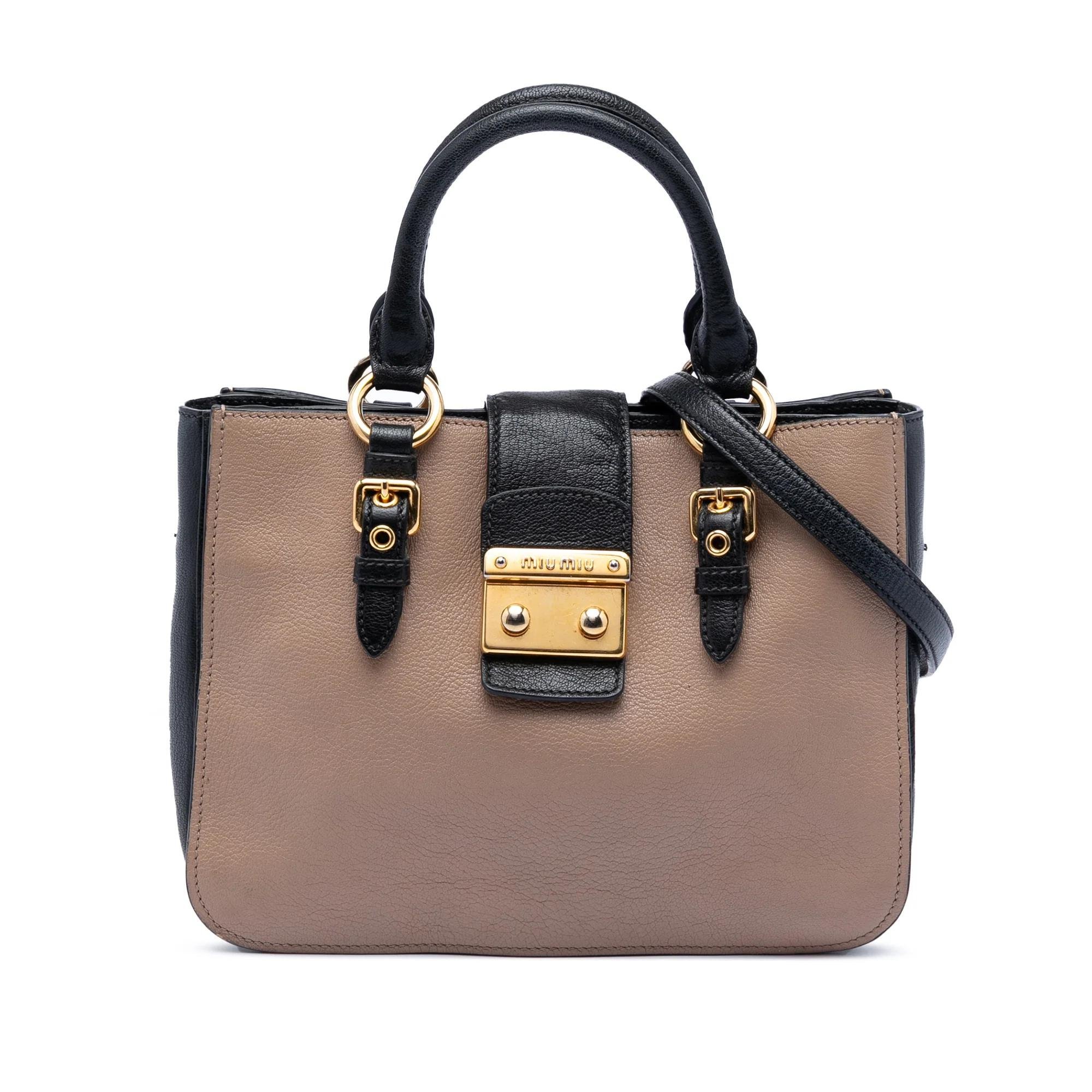 Miu Miu Madras leather handbag