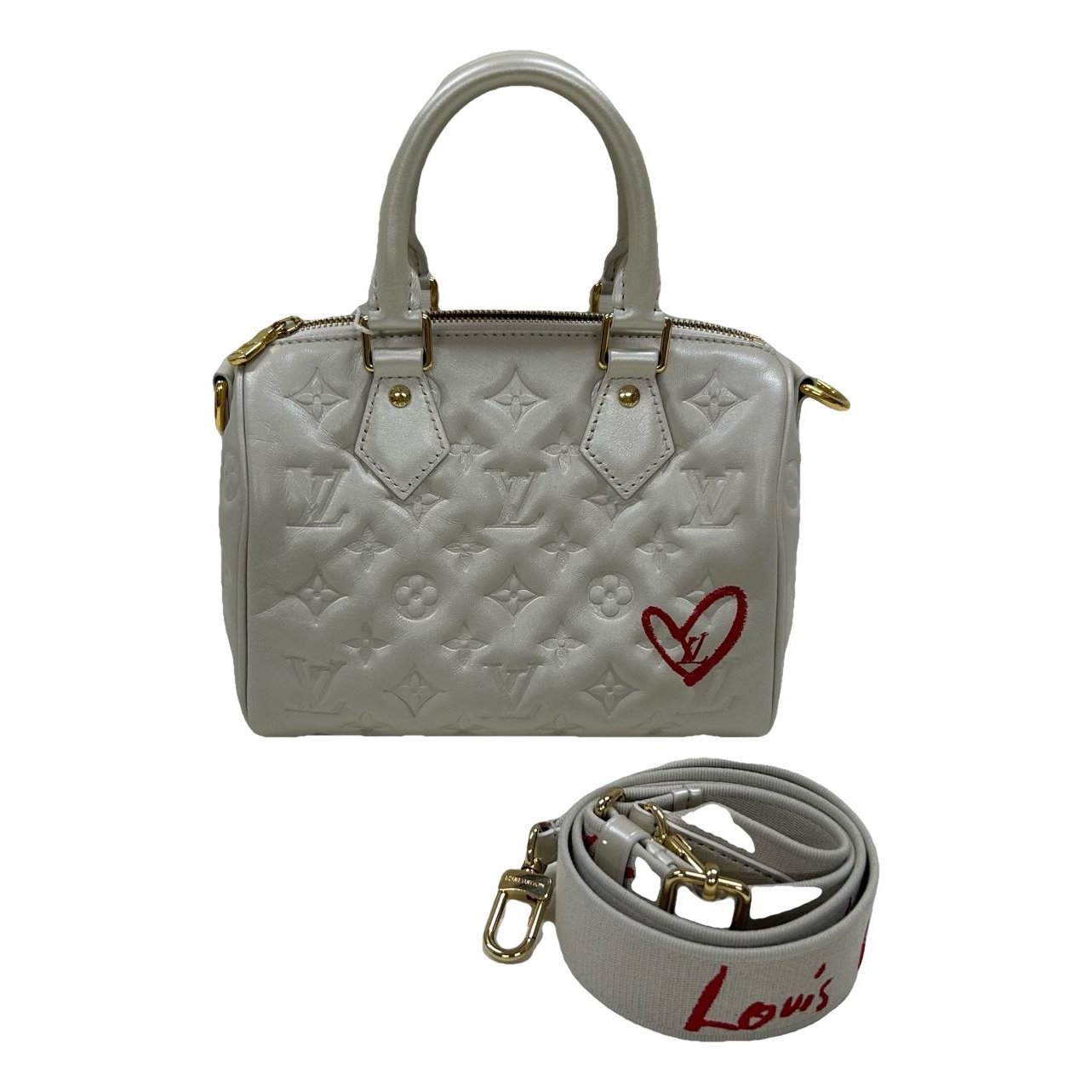 Louis Vuitton Nano Speedy / Mini HL leather handbag
