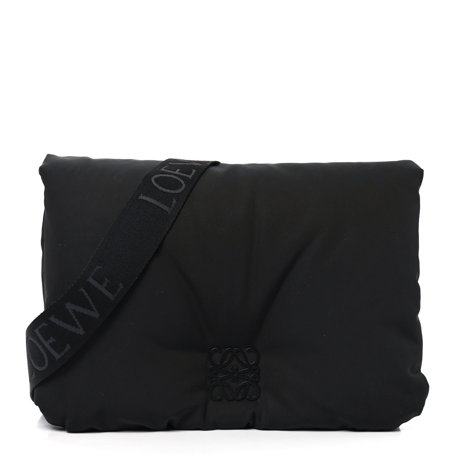 Loewe Nylon Medium Goya Puffer Bag Black