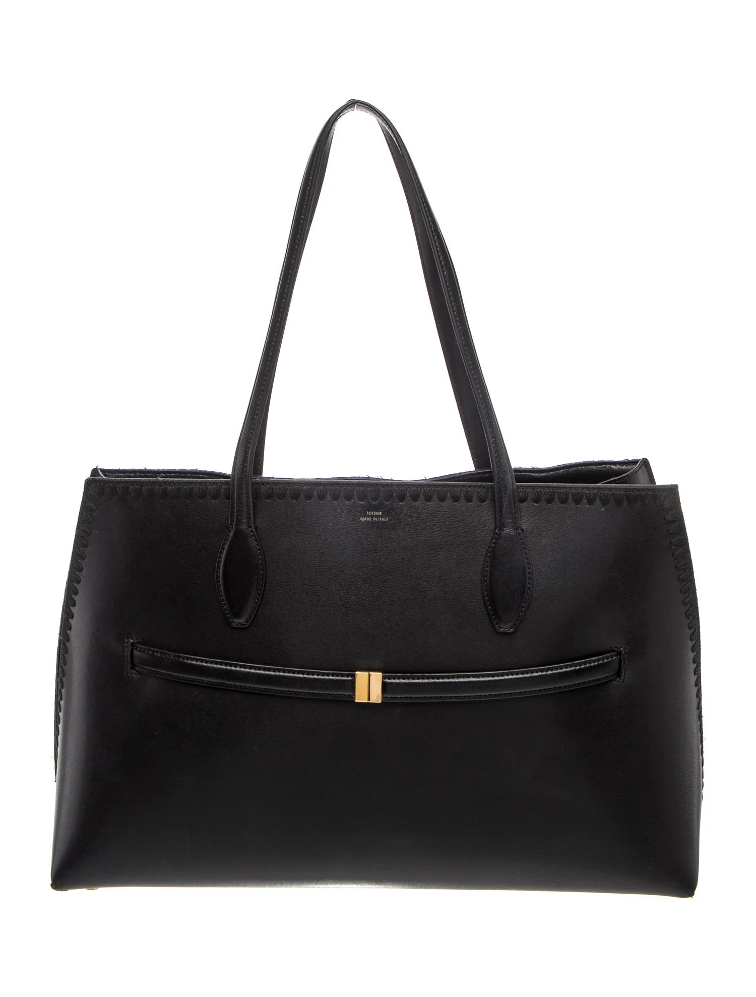 TOTEME Leather Toteme Embroidered Leather Lounge Tote