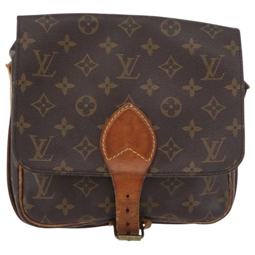 Cartouchière leather handbag