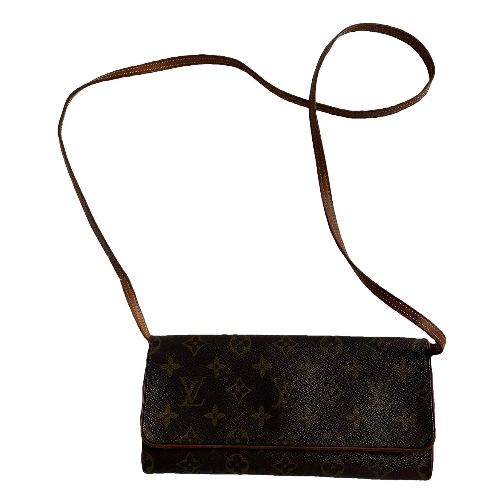 Twin cloth crossbody bag