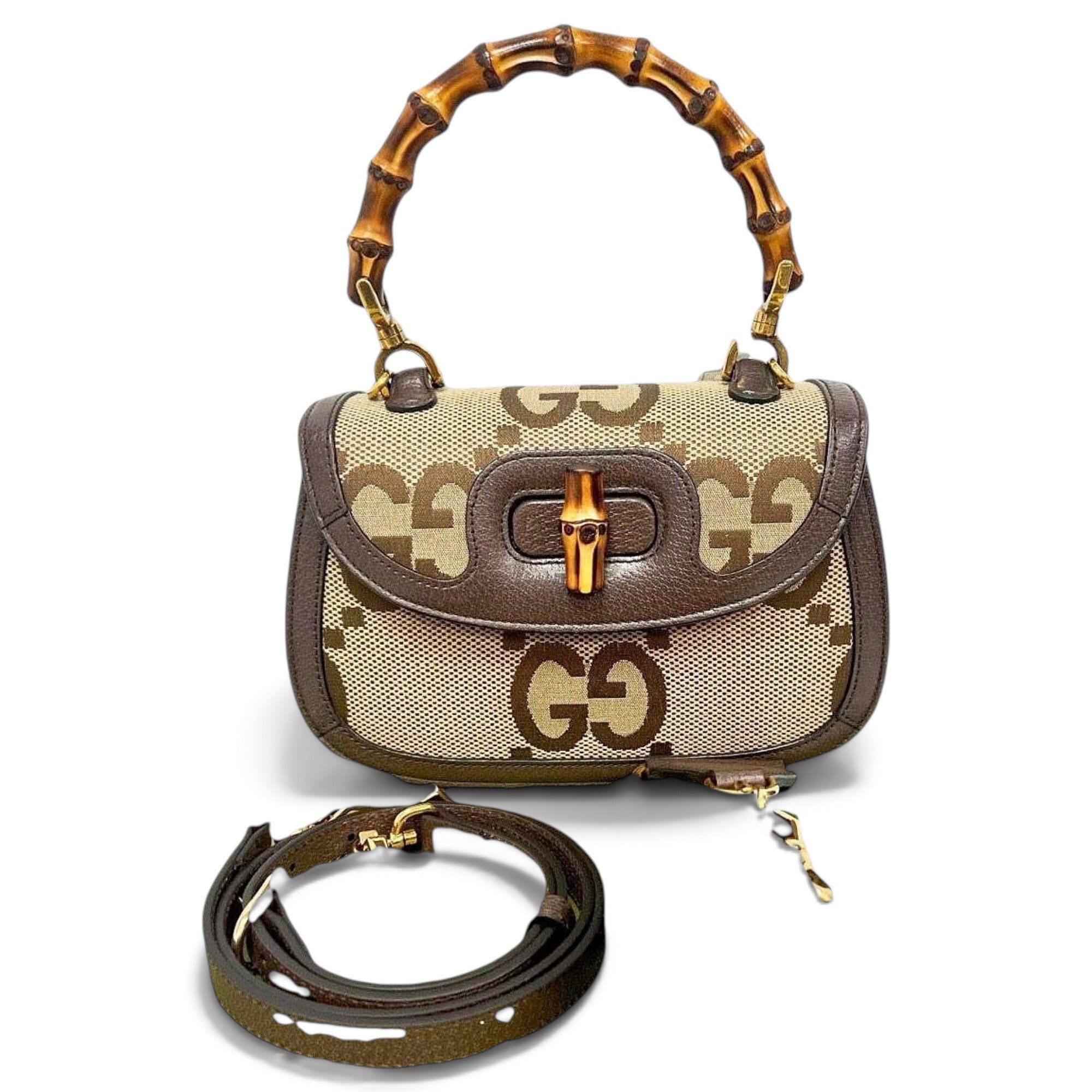 Convertible Bamboo Top Handle cloth handbag
