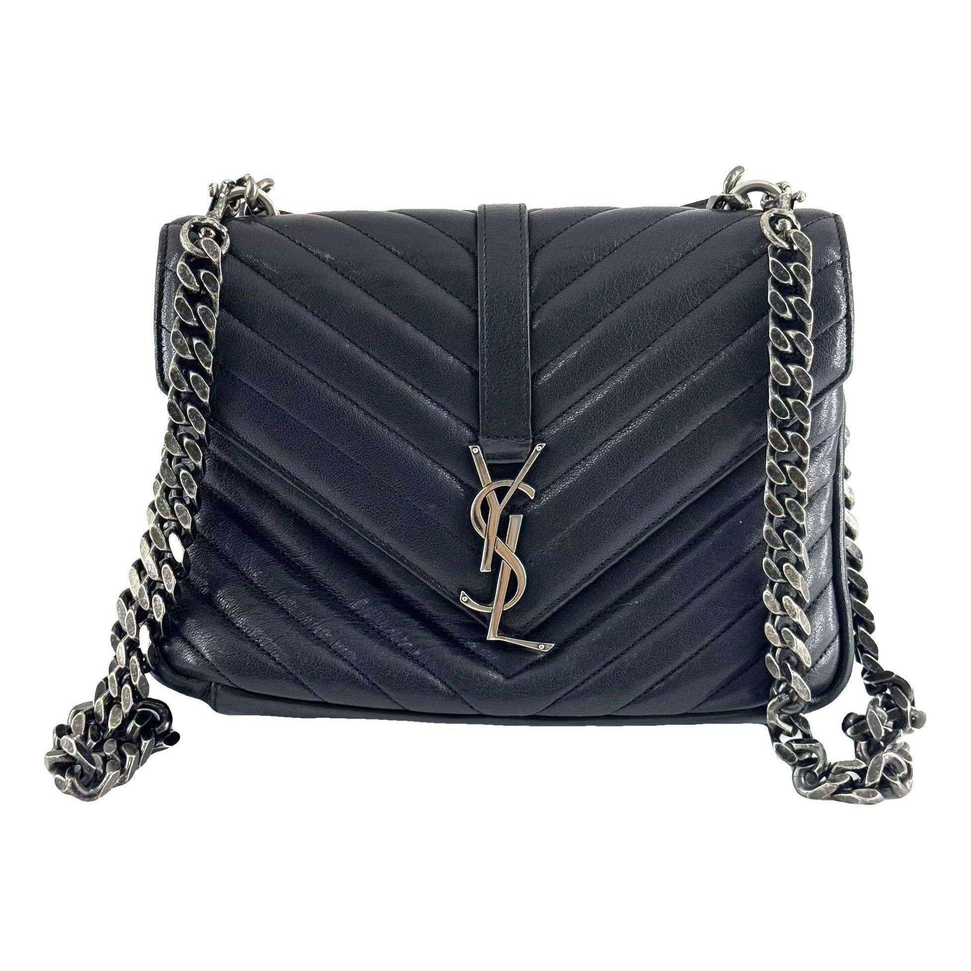 Collége monogramme leather handbag