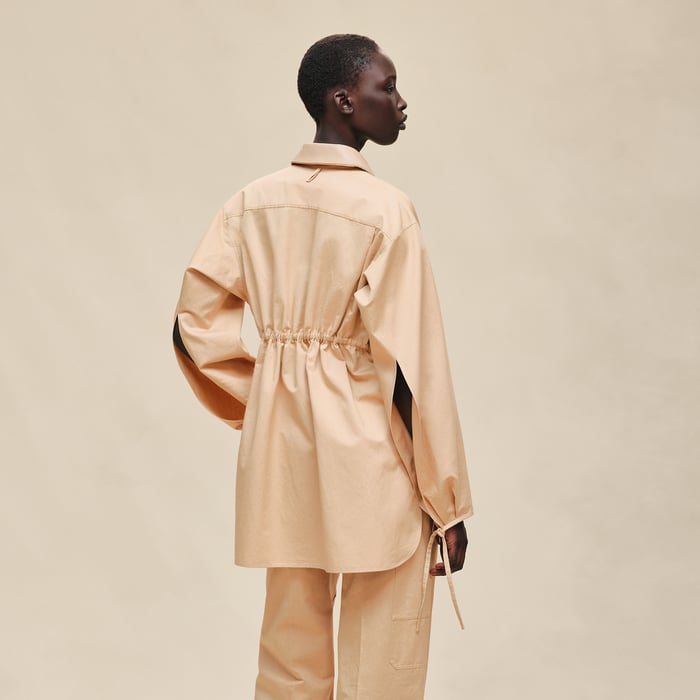 Beige Cajou Drawstring Shirt