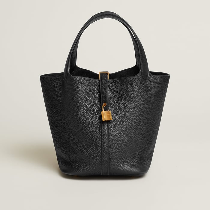 Noir Picotin Lock 22 Bag