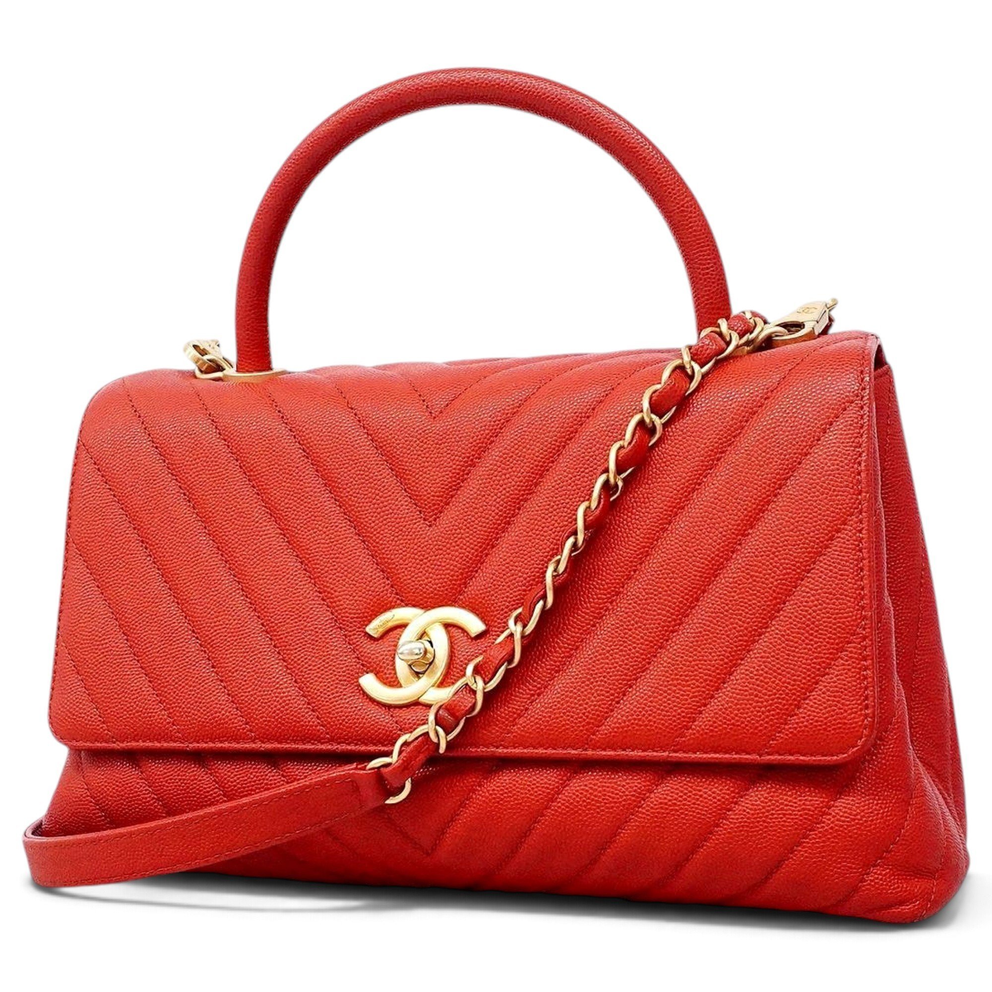 Coco Handle leather handbag