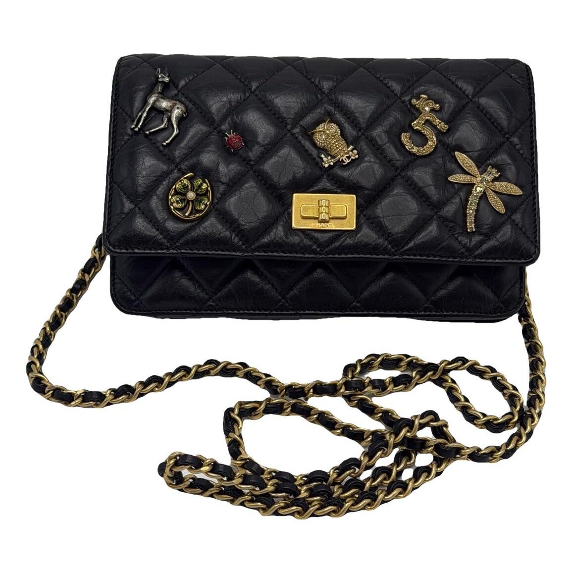 Wallet On Chain 2.55 leather crossbody bag