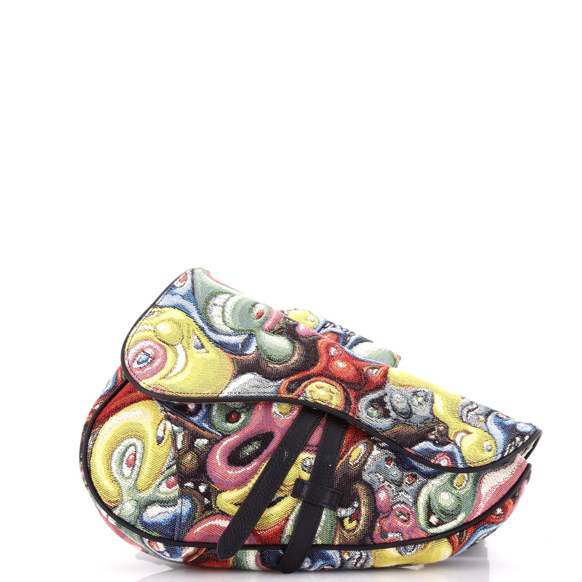 Kenny Scharf Saddle Crossbody Bag Jacquard