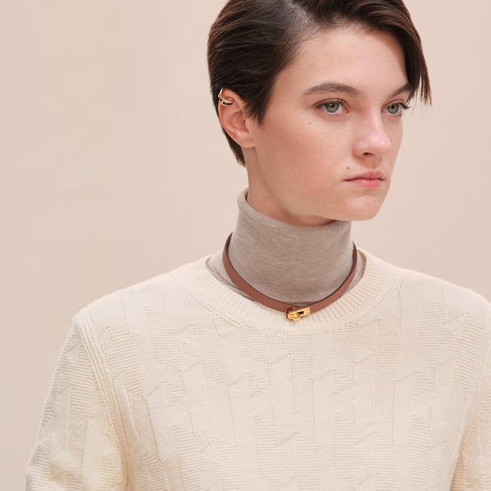 Blanc Naturel "H" Long-sleeve Sweater