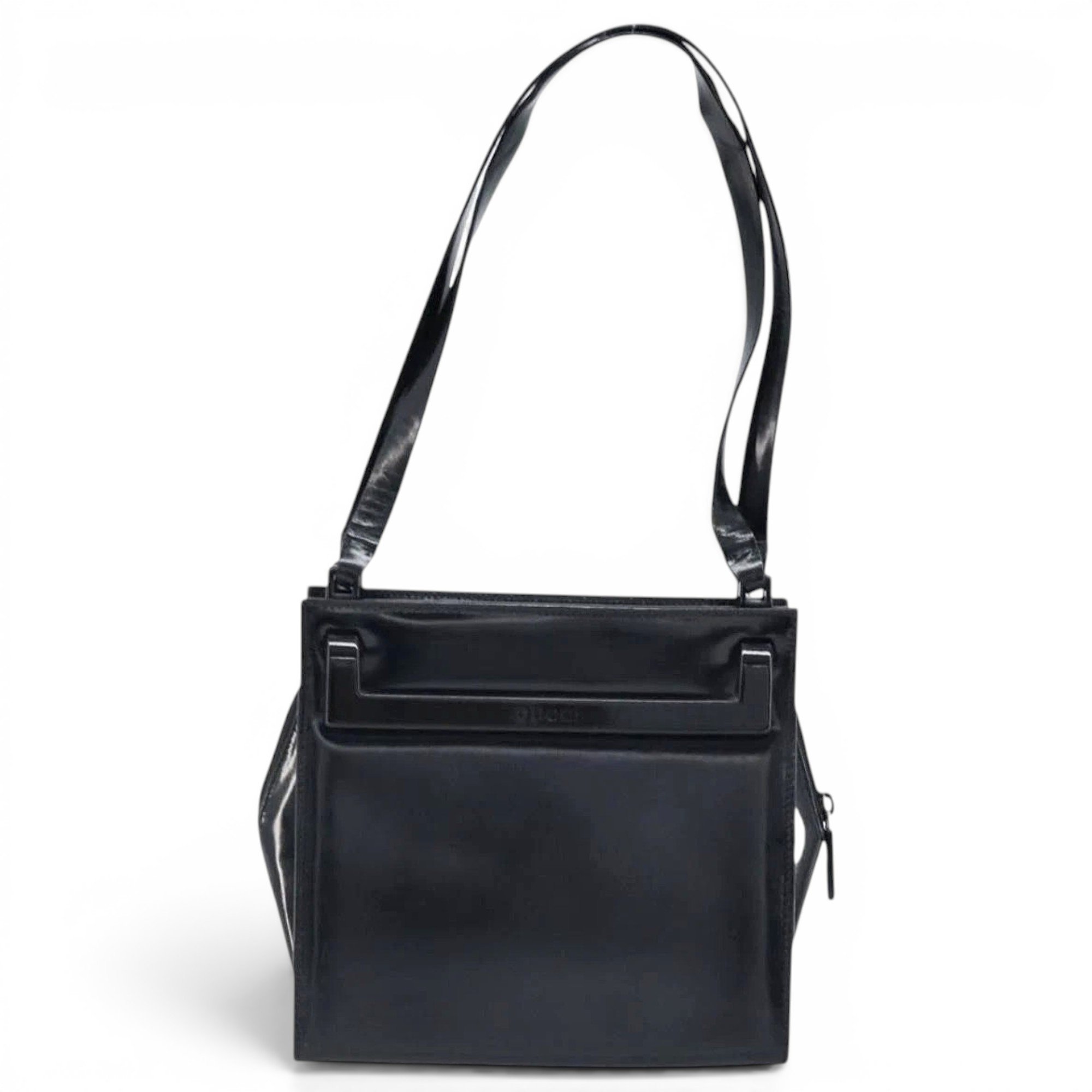 Patent leather tote