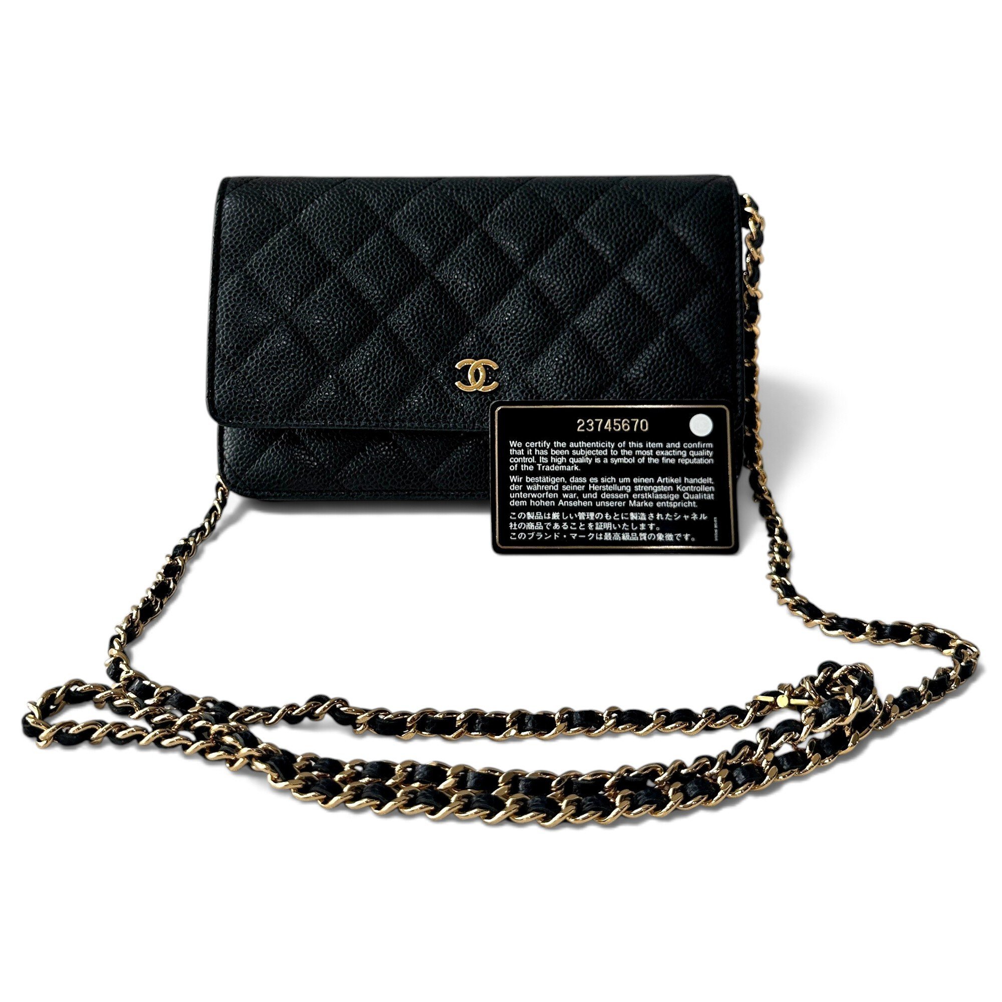 Wallet On Chain Timeless/Classique leather handbag