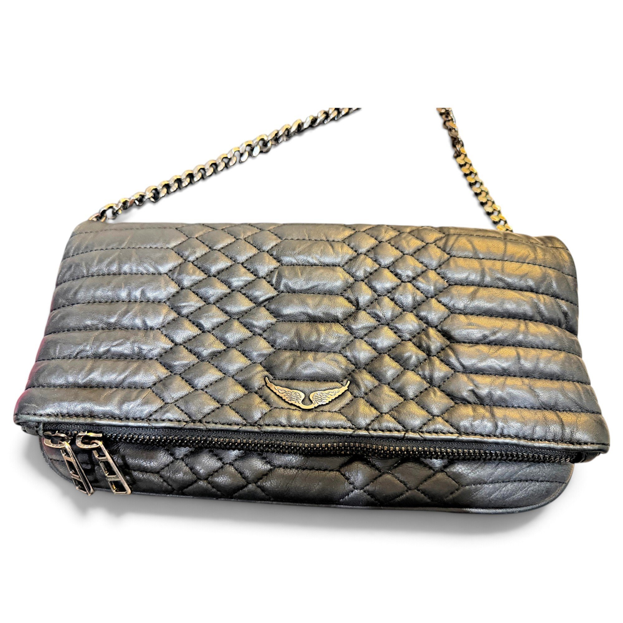 Rock leather crossbody bag