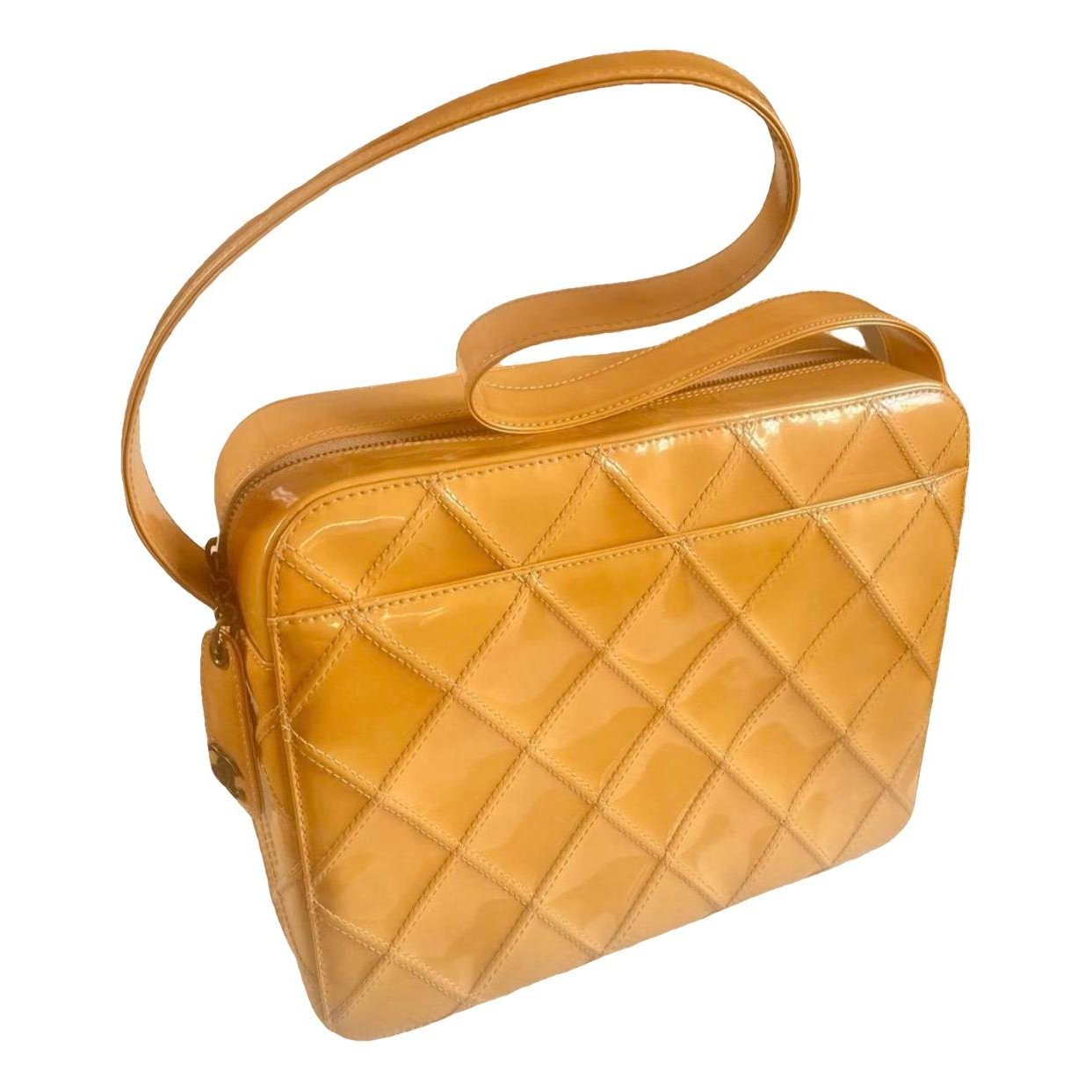 Vanity patent leather handbag