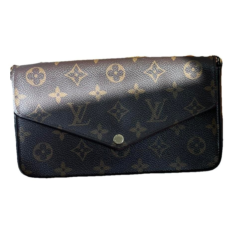 Leather clutch bag