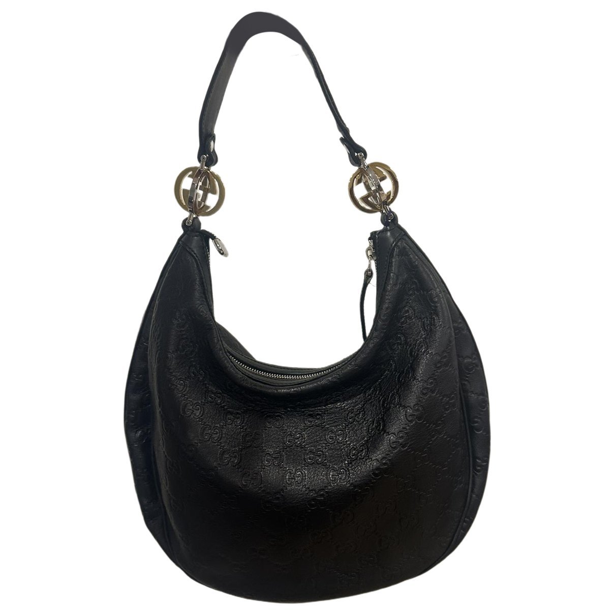 Leather clutch bag