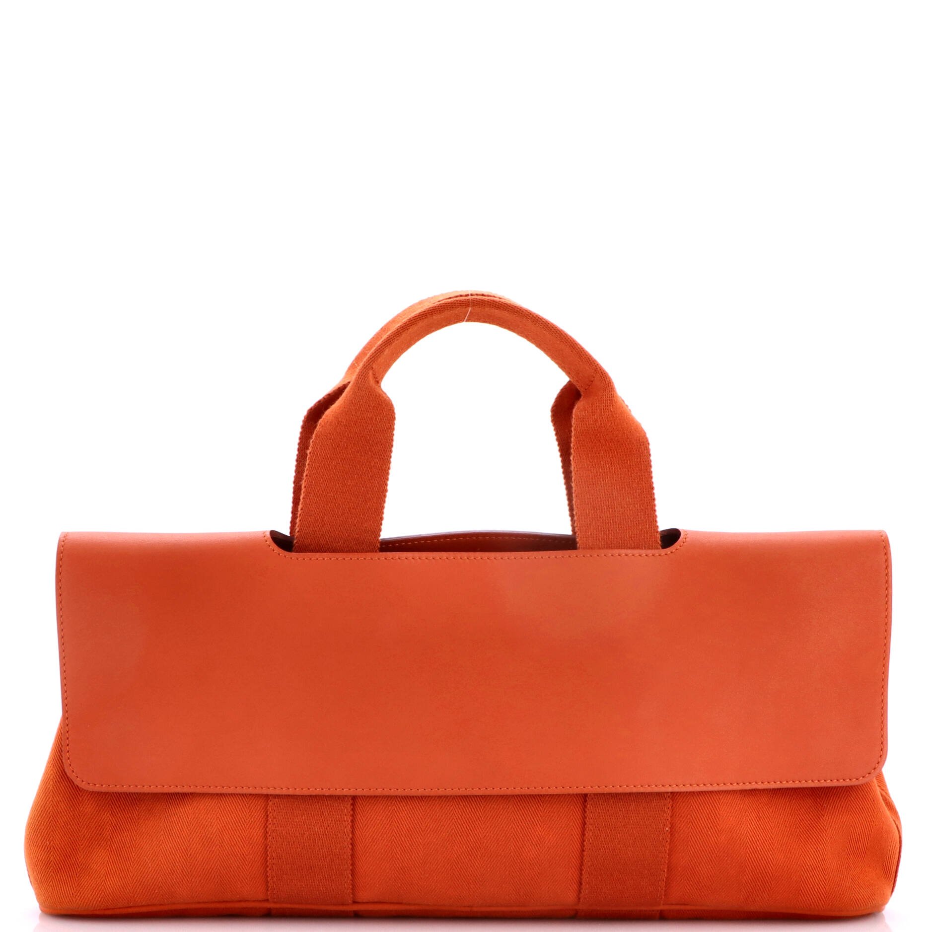 Valparaiso East West Bag Toile and Leather PM