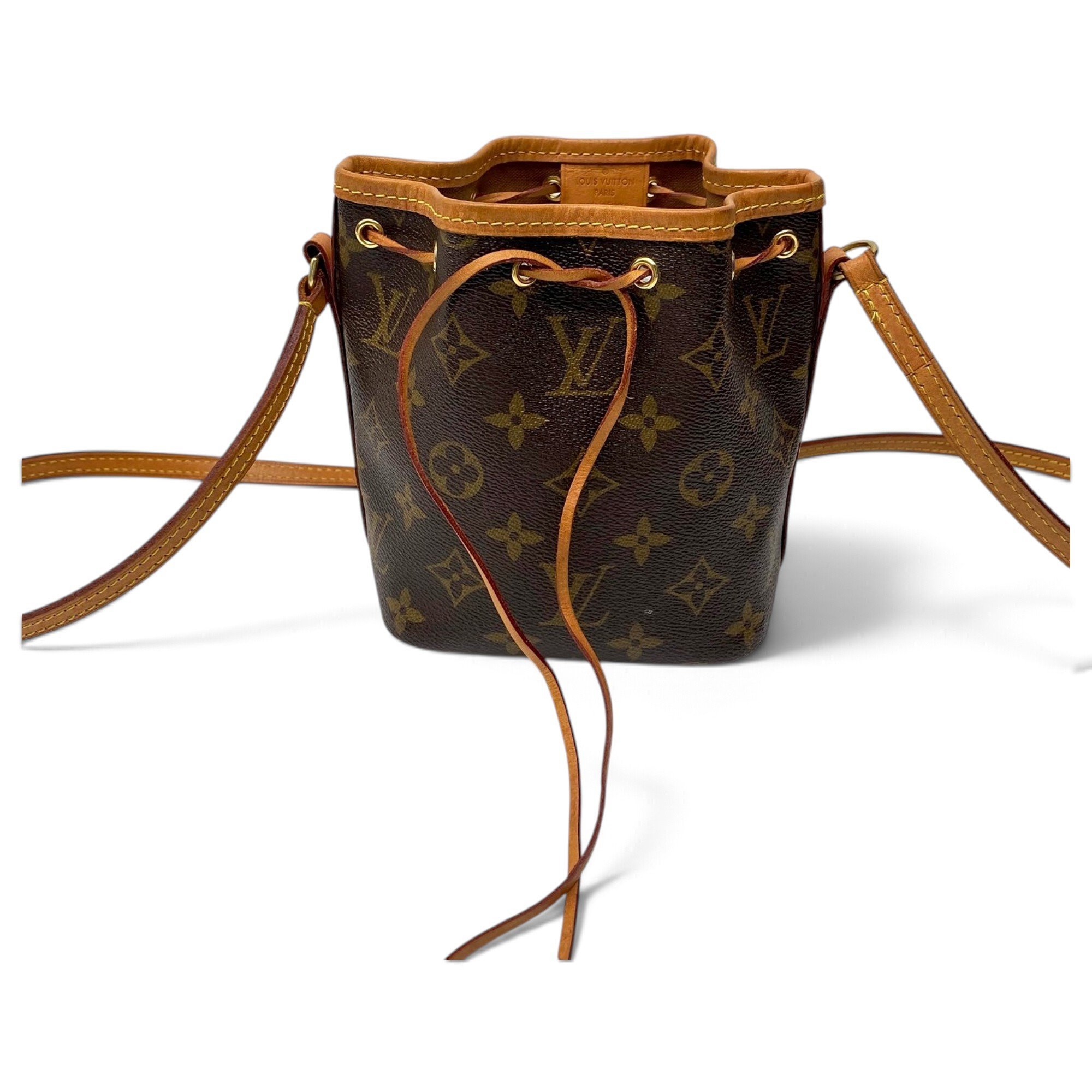 Nano Noé leather crossbody bag