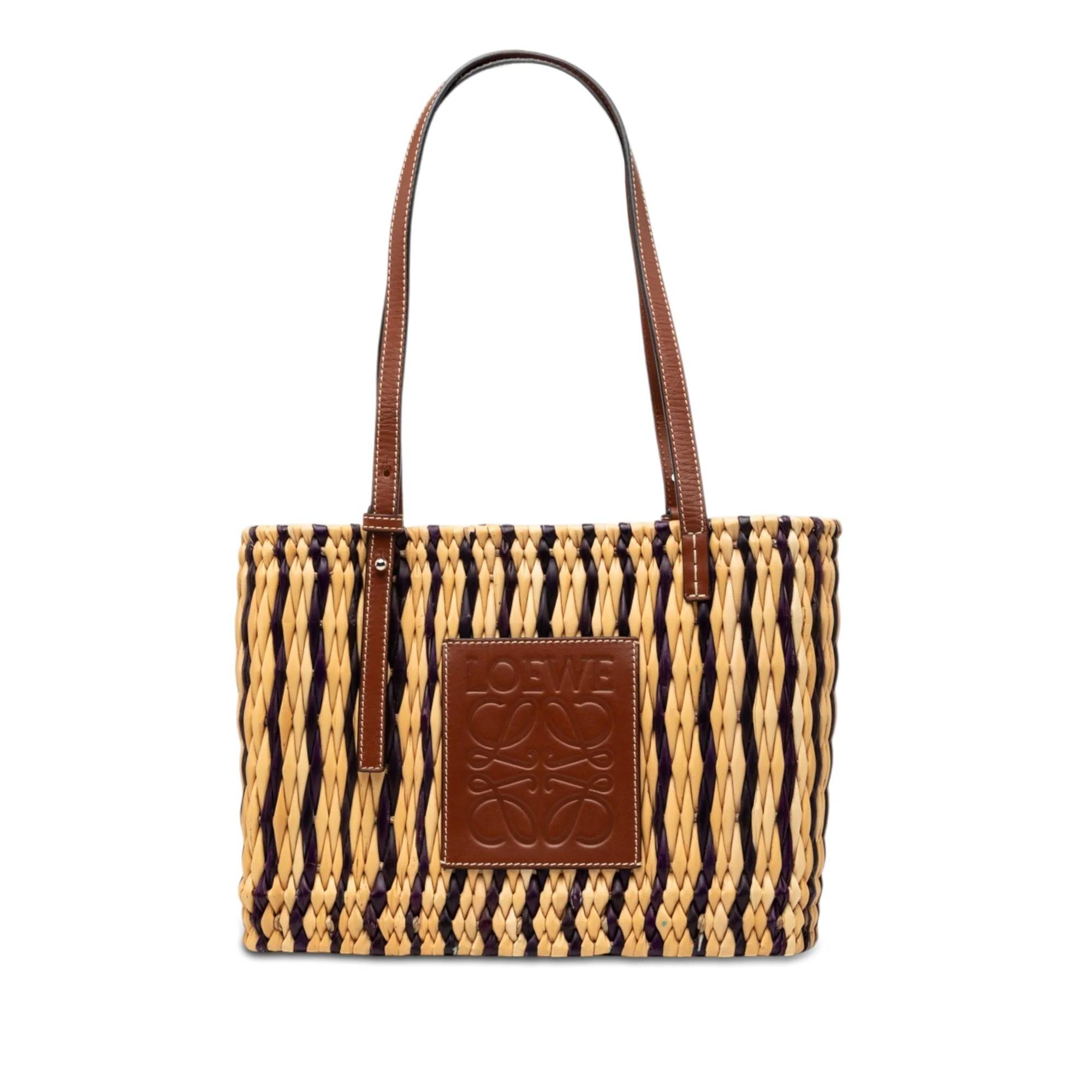 Anagram leather tote