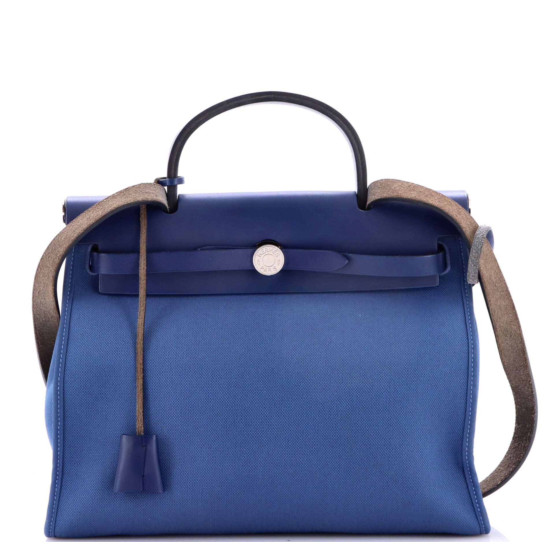 Hermes Herbag Zip Leather and Toile 31