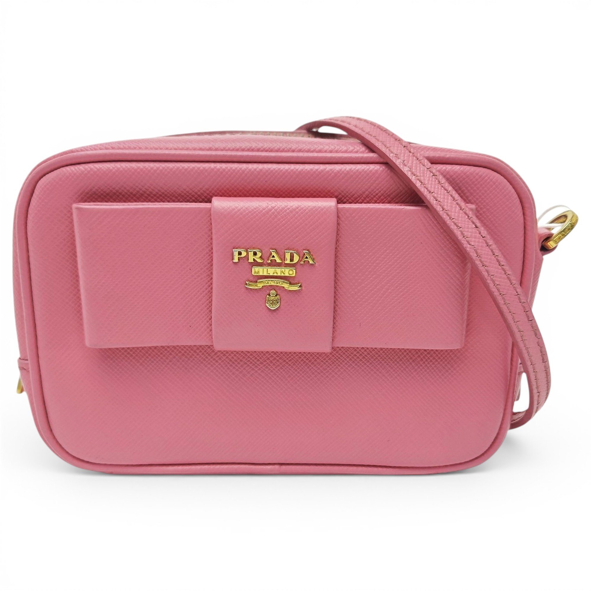 Pionnière leather crossbody bag