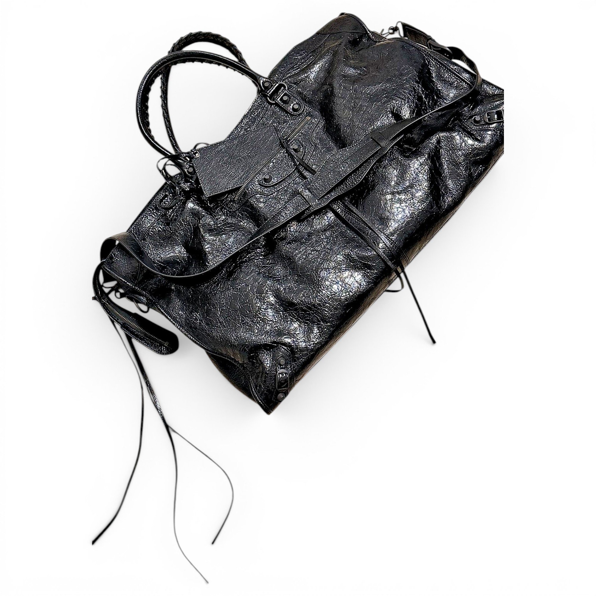 City leather bag